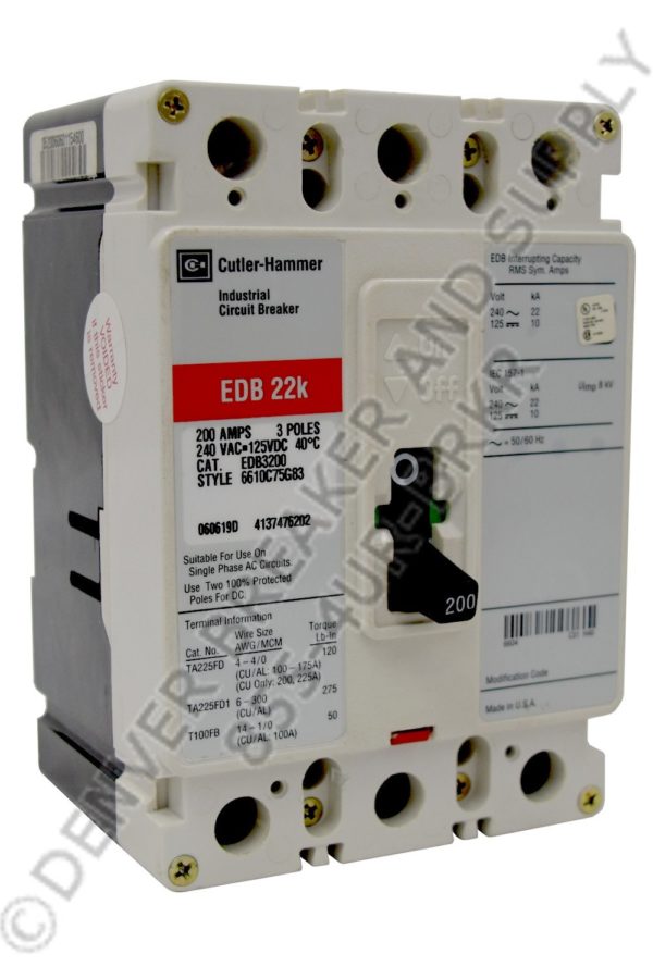 Cutler Hammer EDB3100 Circuit Breaker