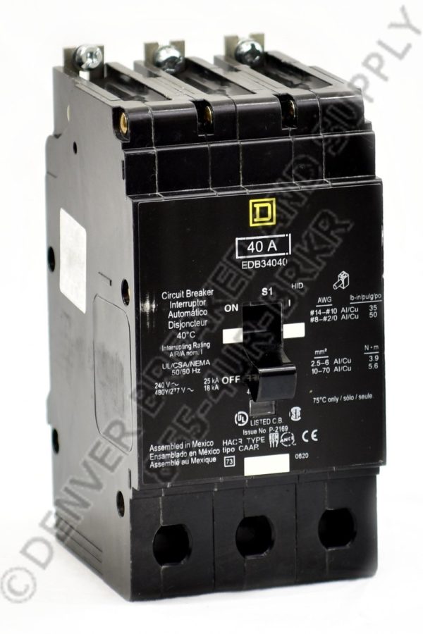 Square D EDB34040 Circuit Breaker